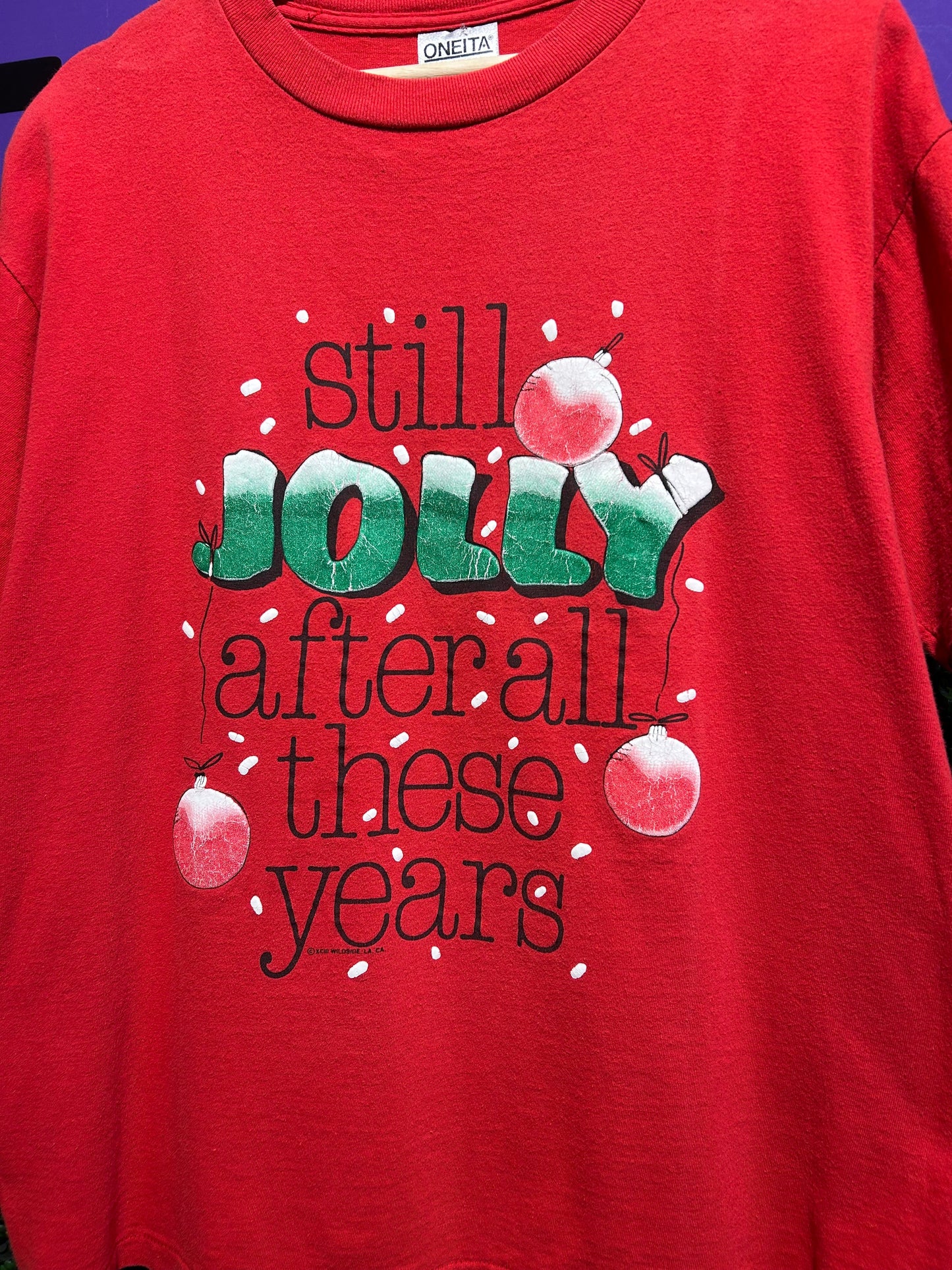 90s Still Jolly After All These Years T-Shirt. Size Large