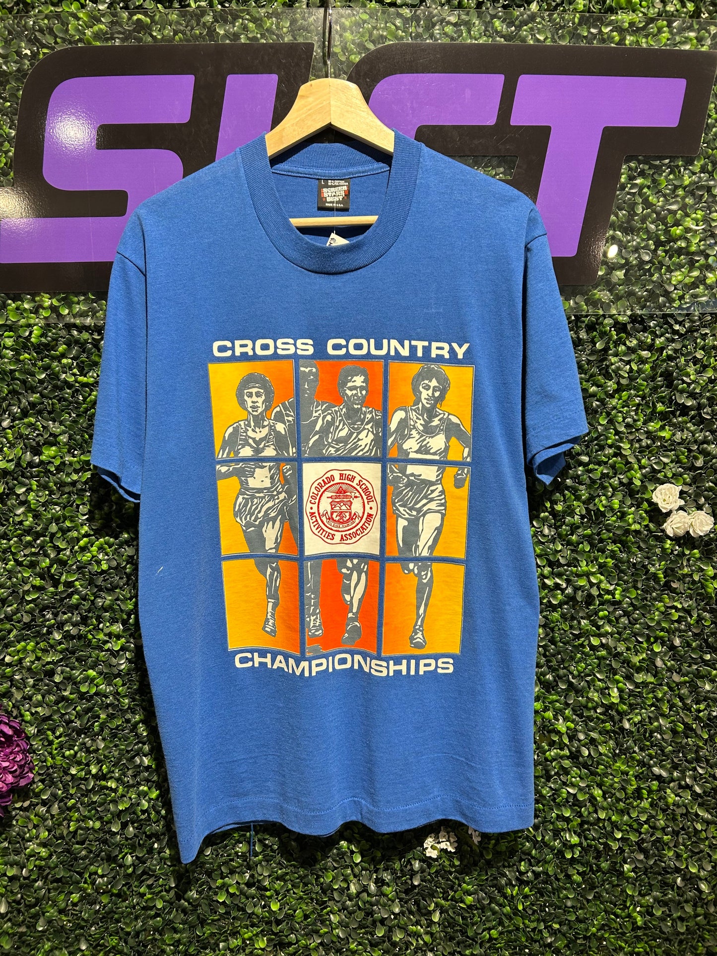 90s Colorado High School Cross Country Championship T-Shirt. Size Large
