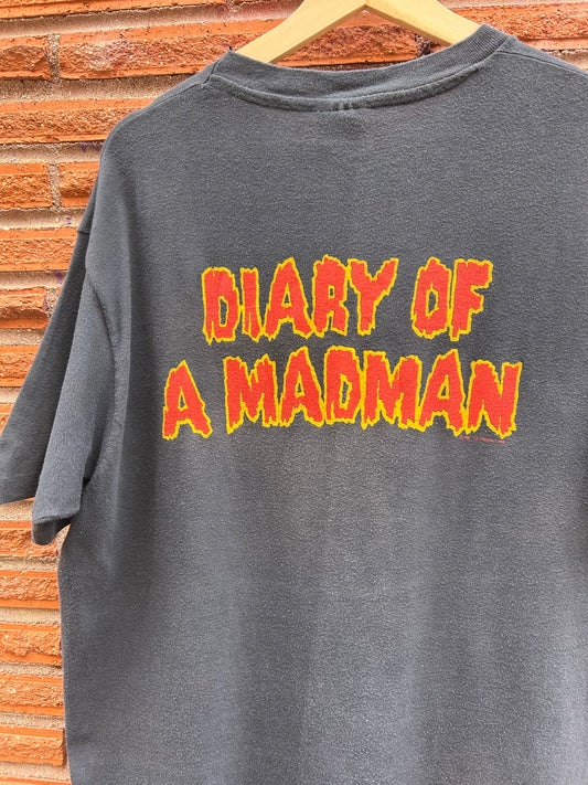 1981 Ozzy Osbourne Diary Of A Madman T-Shirt. Size Large
