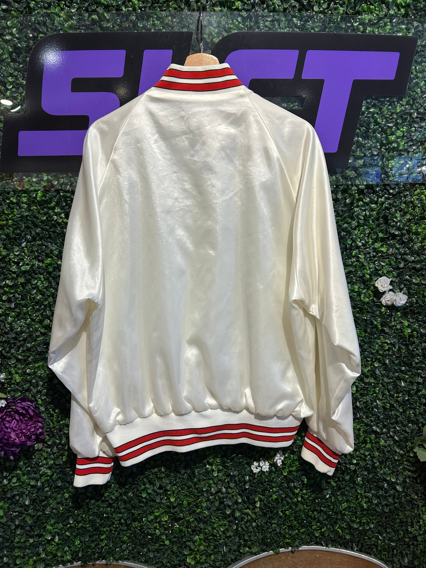 70s Ford F-100 Nylon Button-Up Jacket. Size Large