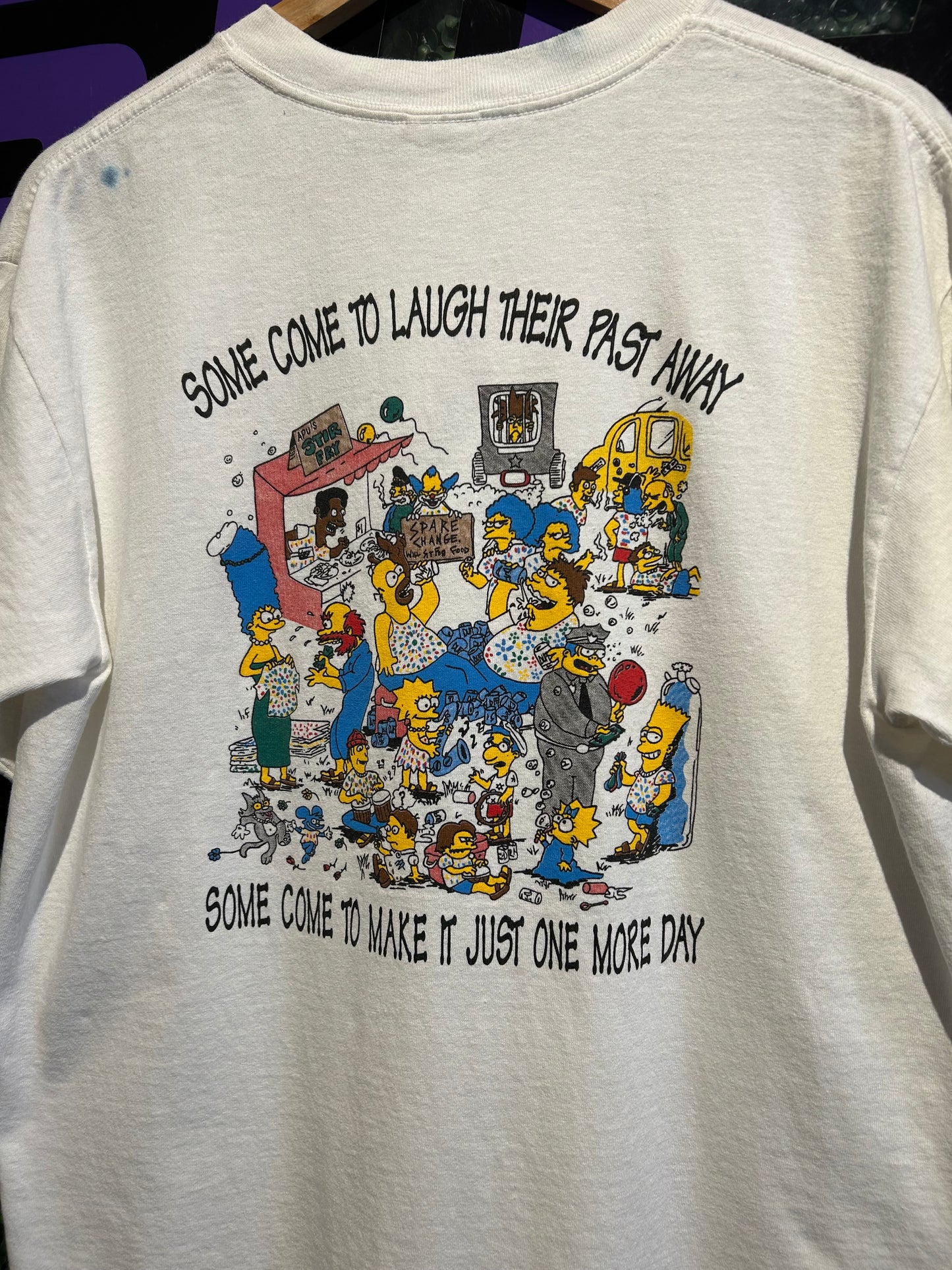 Vintage Grateful Dead Simpsons Franklin’s Tower Parking Lot Bootleg T-Shirt. Size M/L