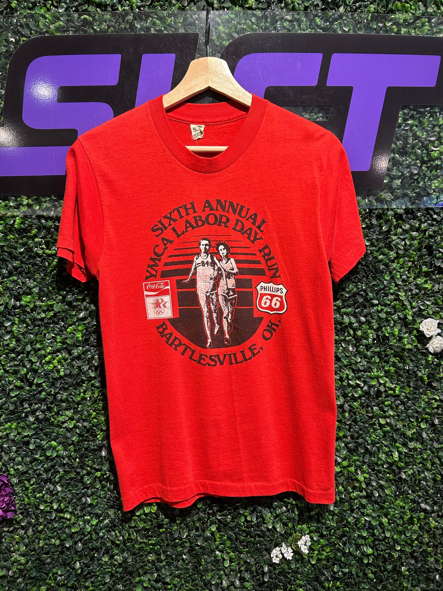1984 YMCA Labor Day Run T-Shirt. Size Small