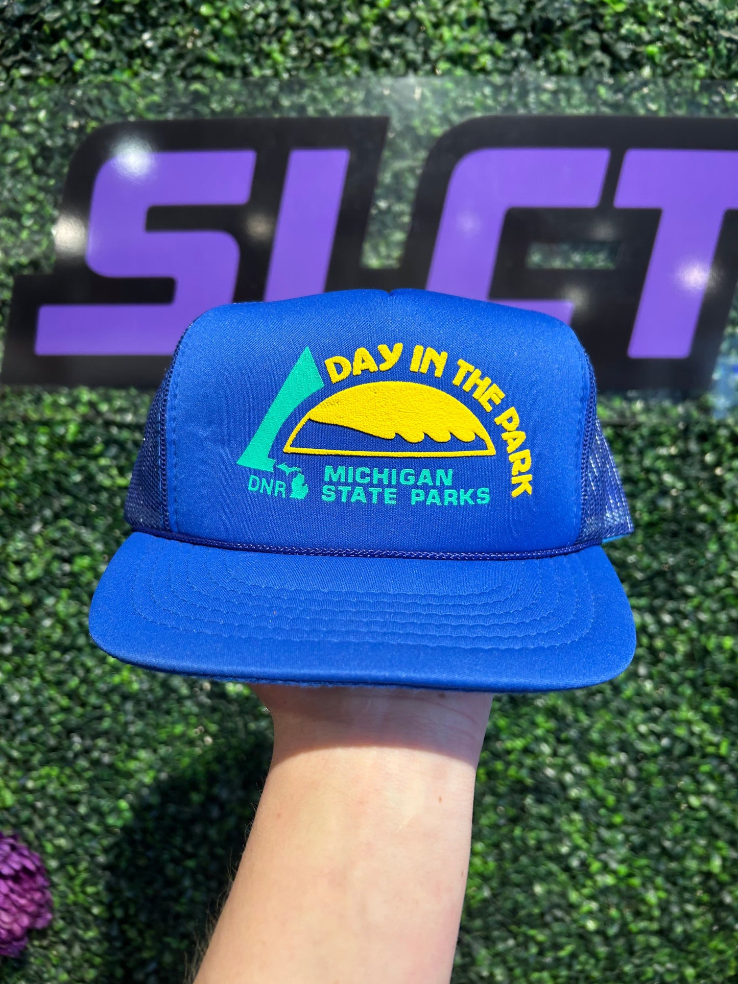 Vintage Michigan Day In The Park Trucker Hat