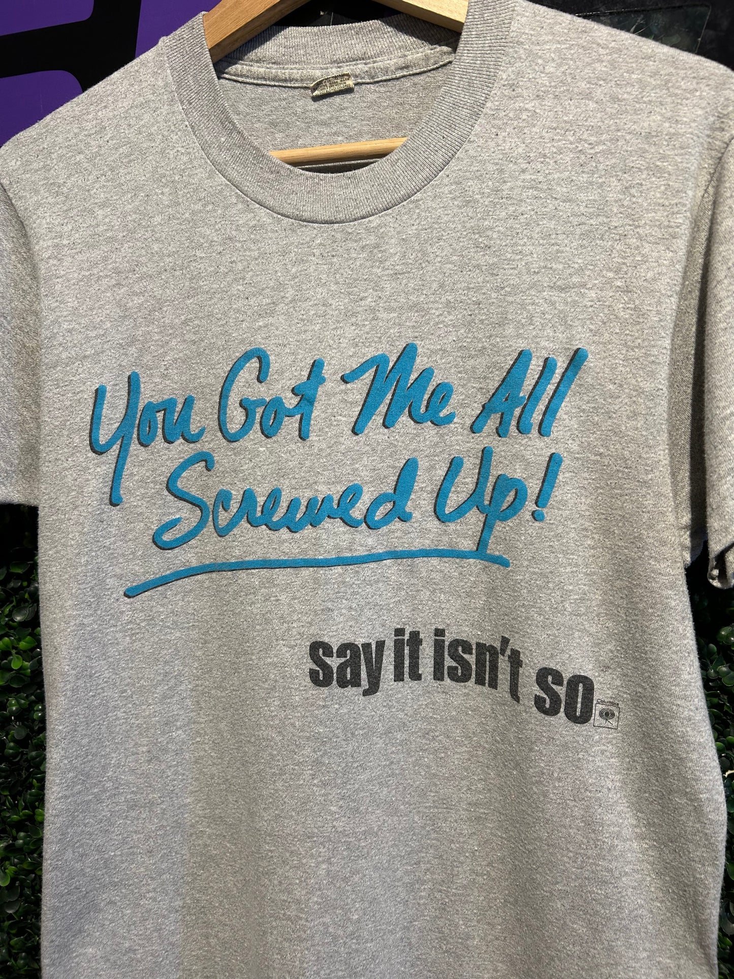80s The Outfield “Say It Isn’t So” Song Promo T-Shirt. Size Medium