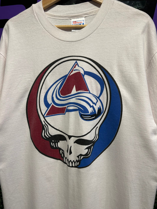 90s Grateful Dead Colorado Avalanche “Grateful Deadmarsh” T-Shirt. Size Large