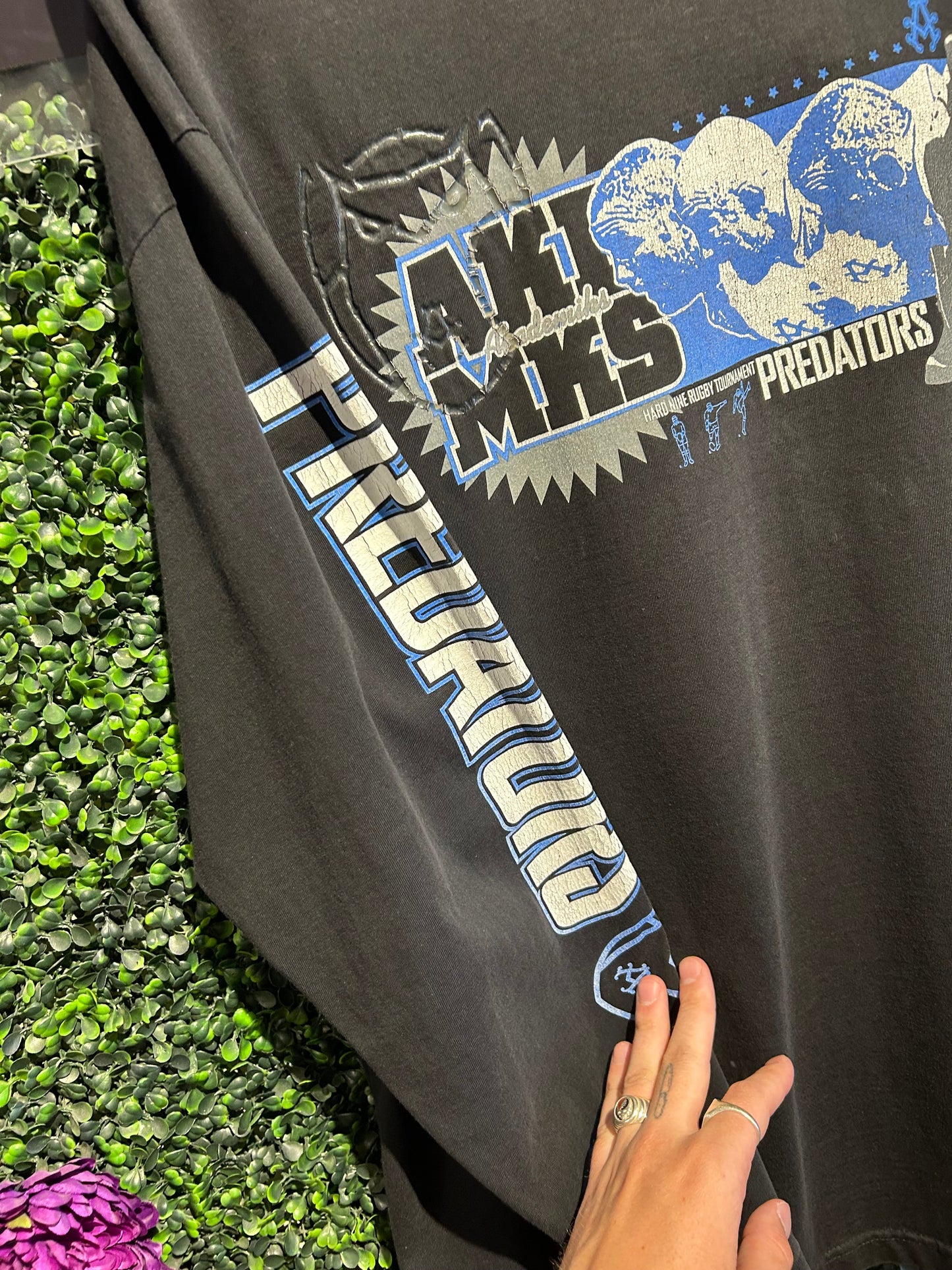 2004 Akademiks Rugby Predators LS Shirt. Size XL