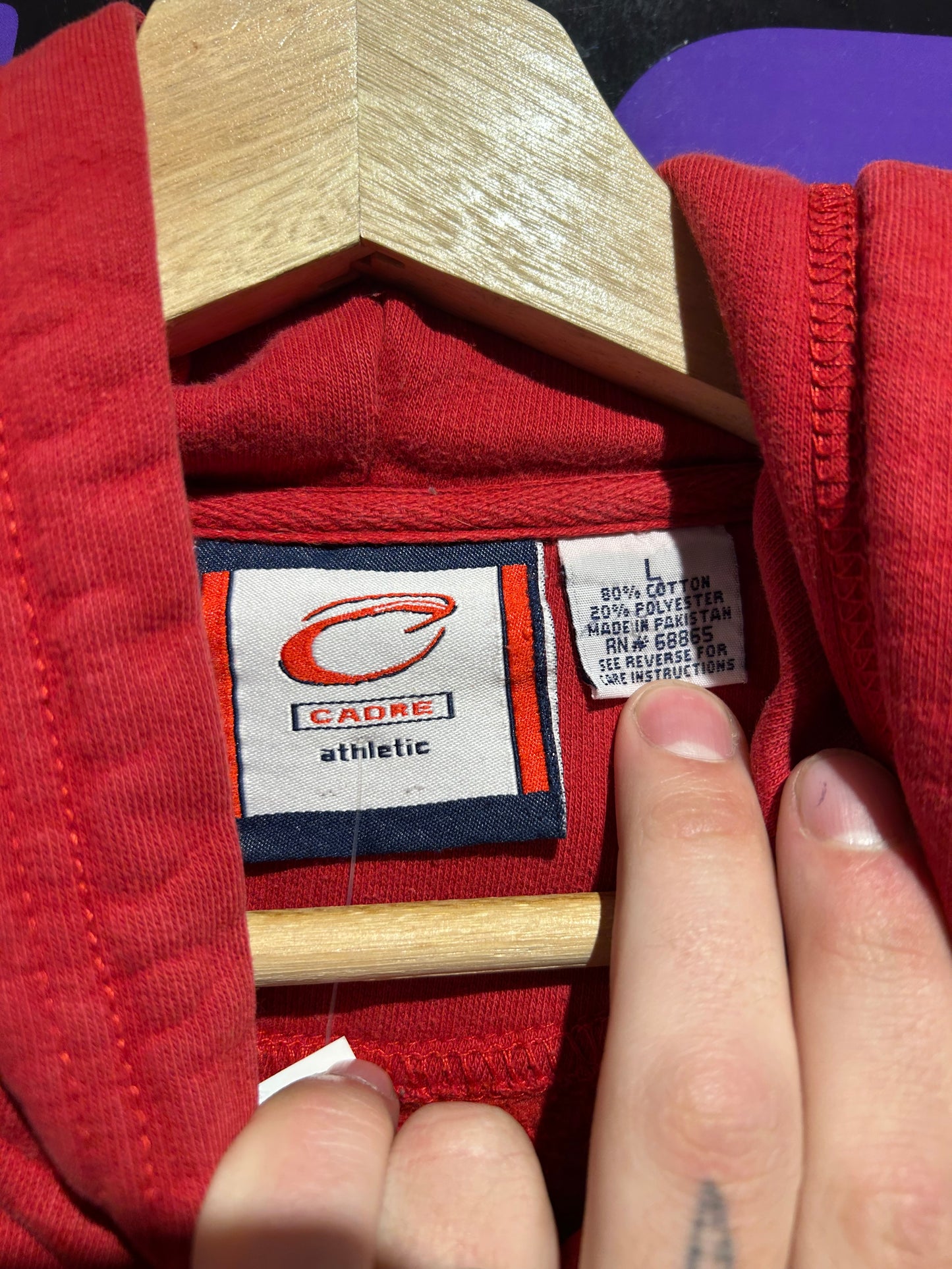 Vintage Wisconsin Badgers Hoodie. Size Large