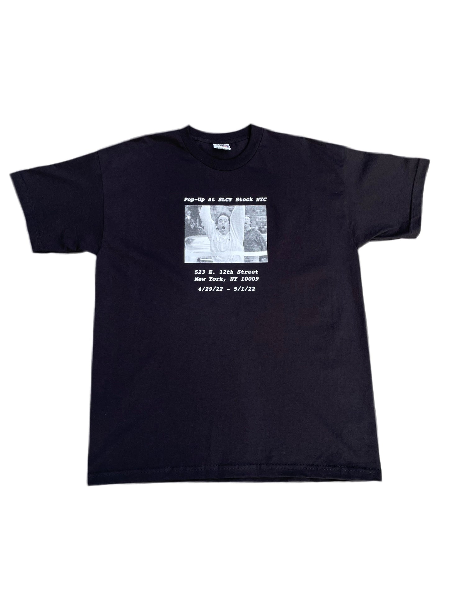 SLCT Stock NYC X Niketeesaretheshit X Edgewood Collective Pop-Up Seinfeld The Race T-Shirt