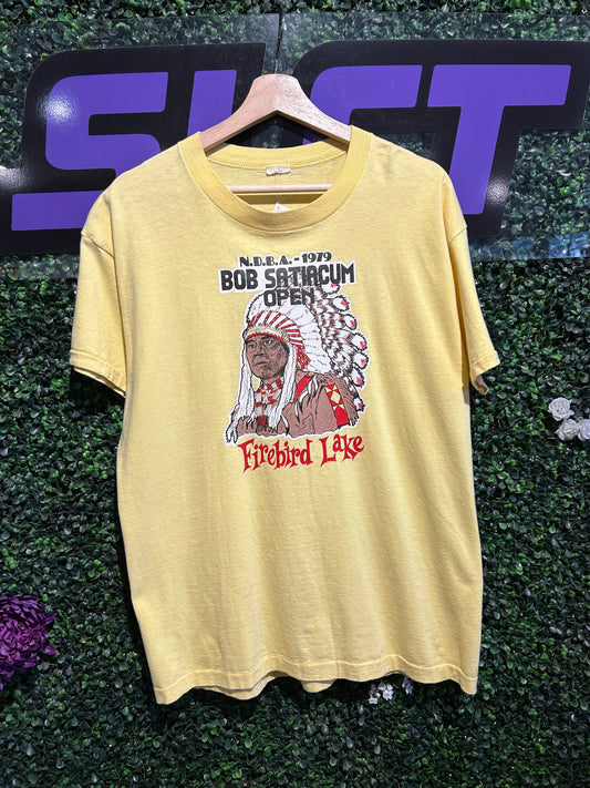 1979 Bob Satiacum Open Firebird Lake T-Shirt. Size L/XL