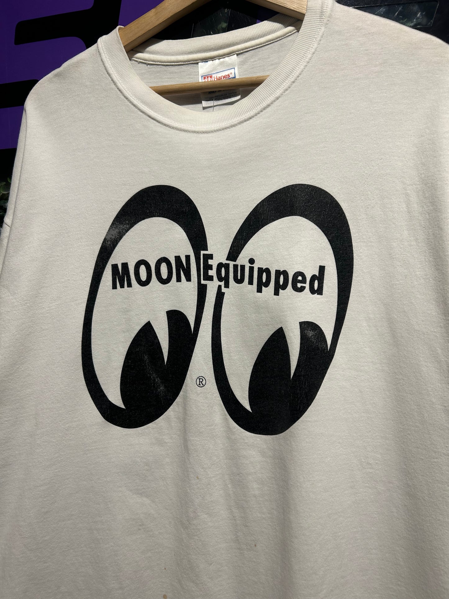 90s Moon Eyes Auto Equipment T-Shirt. Size XL