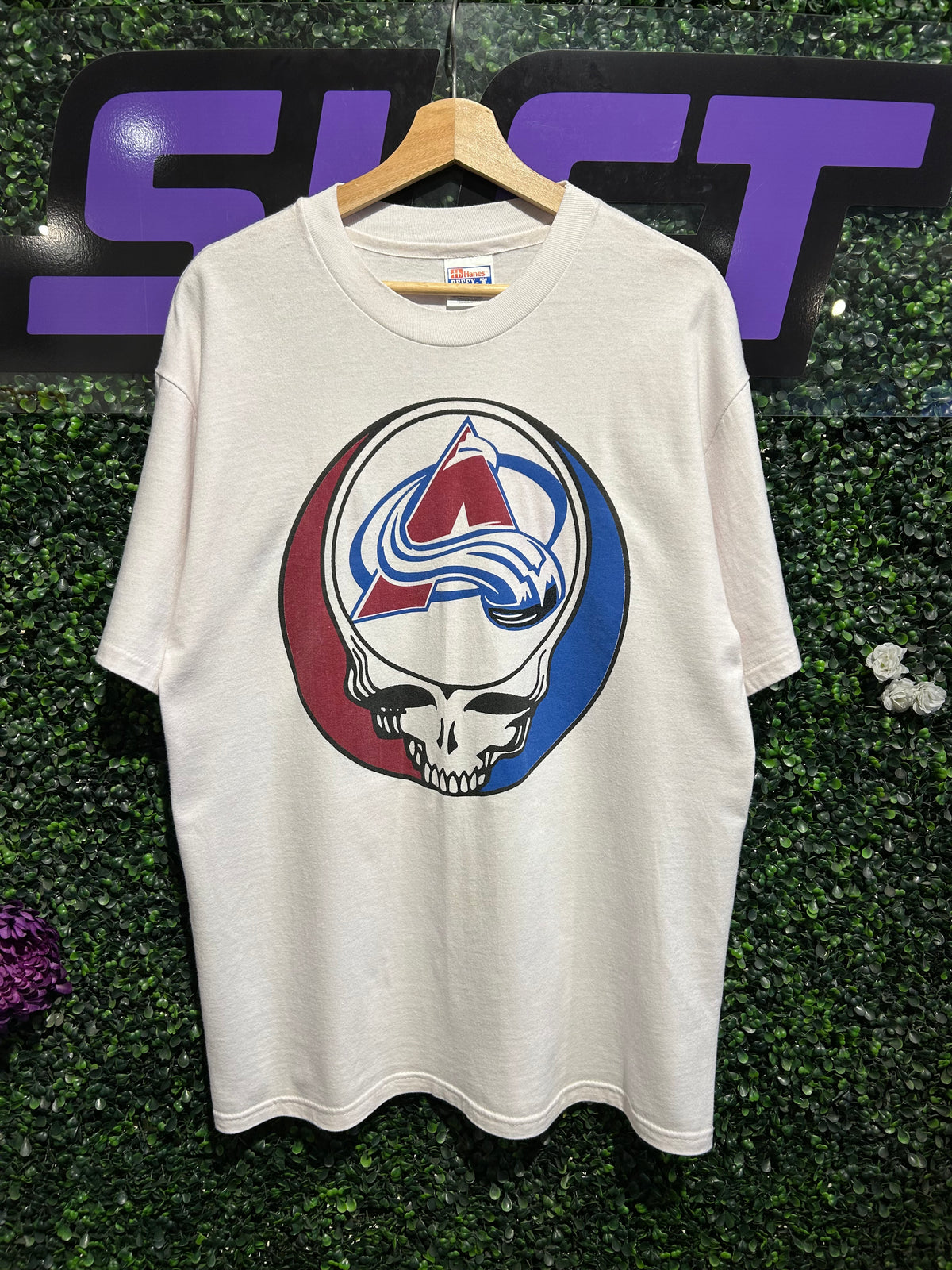 90s Grateful Dead Colorado Avalanche “Grateful Deadmarsh” T-Shirt. Size Large