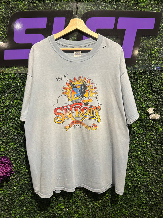 2004 St. Croix Blues & Heritage Festival T-Shirt. Size XL