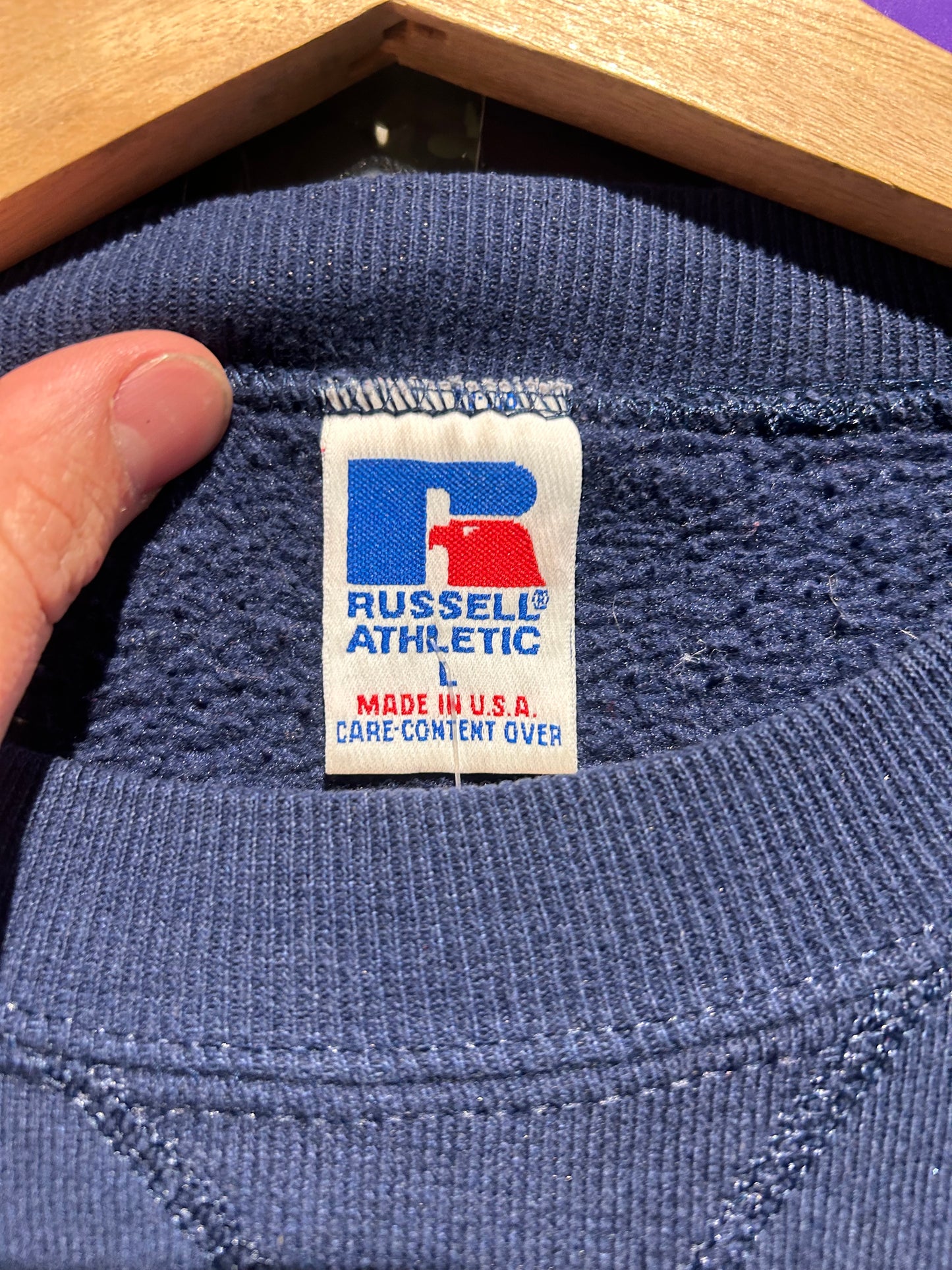 90s Northern Iowa Russell Crewneck. Size Large