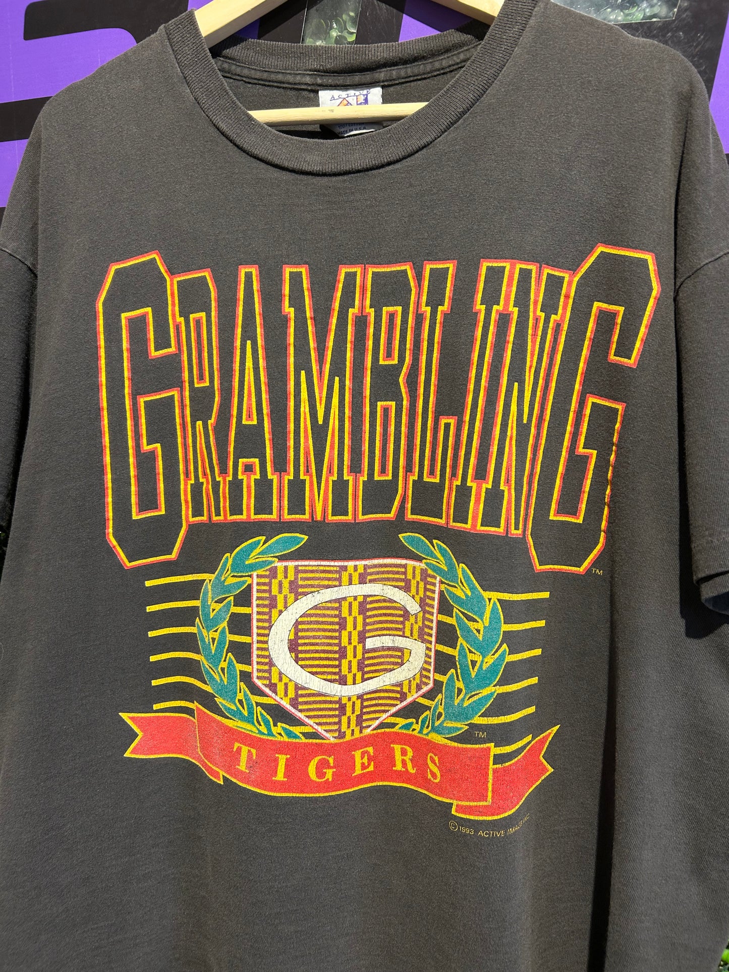 1993 Grambling University Tigers T-Shirt. Size Large