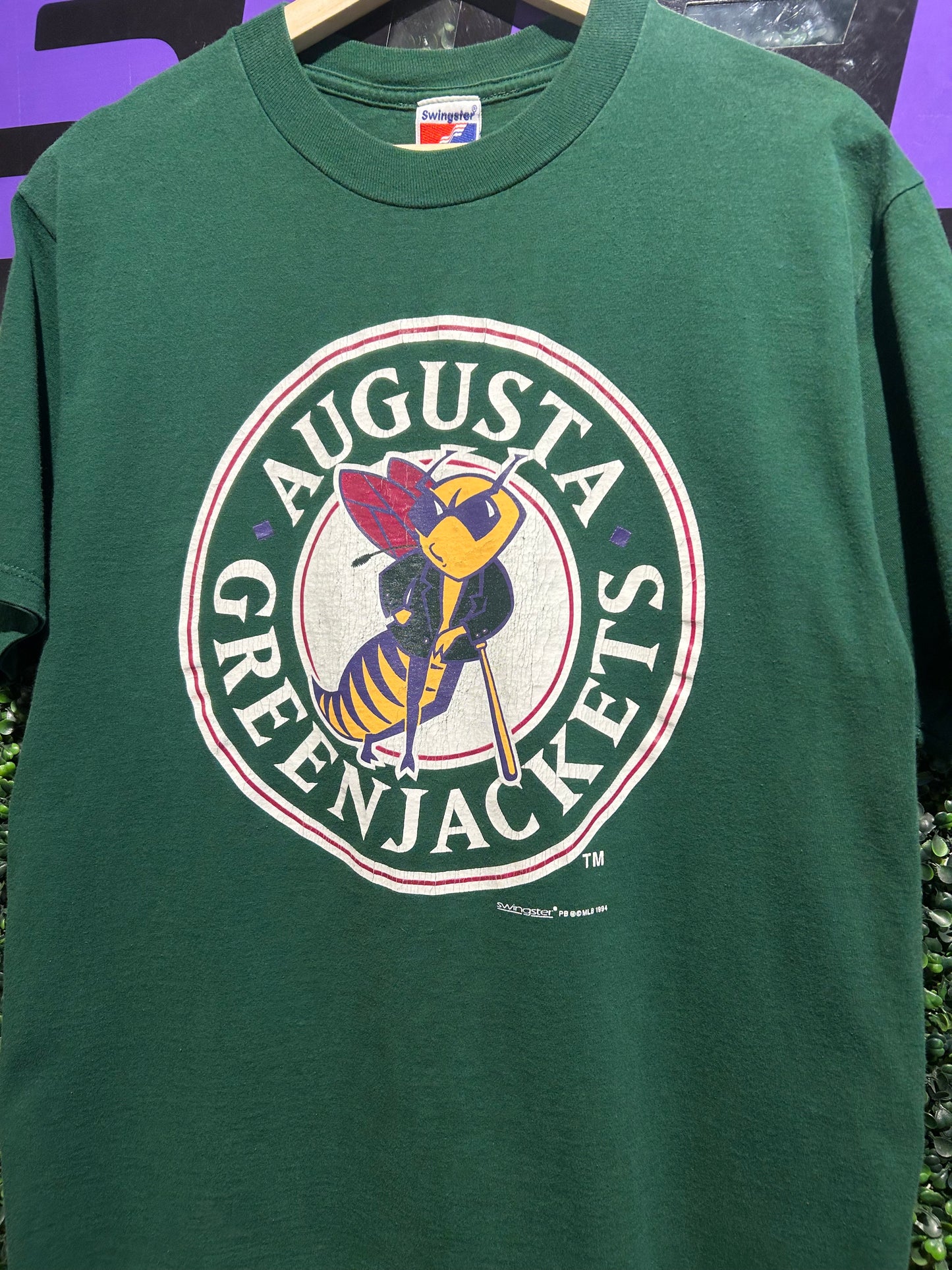 1994 Augusta Green Jackets T-Shirt. Size Large