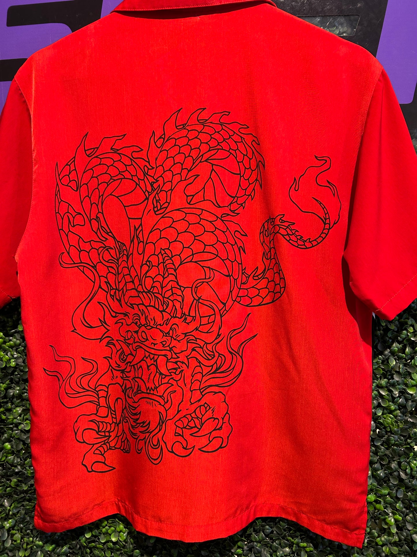 Vintage JNCO Dragon Button-Up Shirt. Size S/M