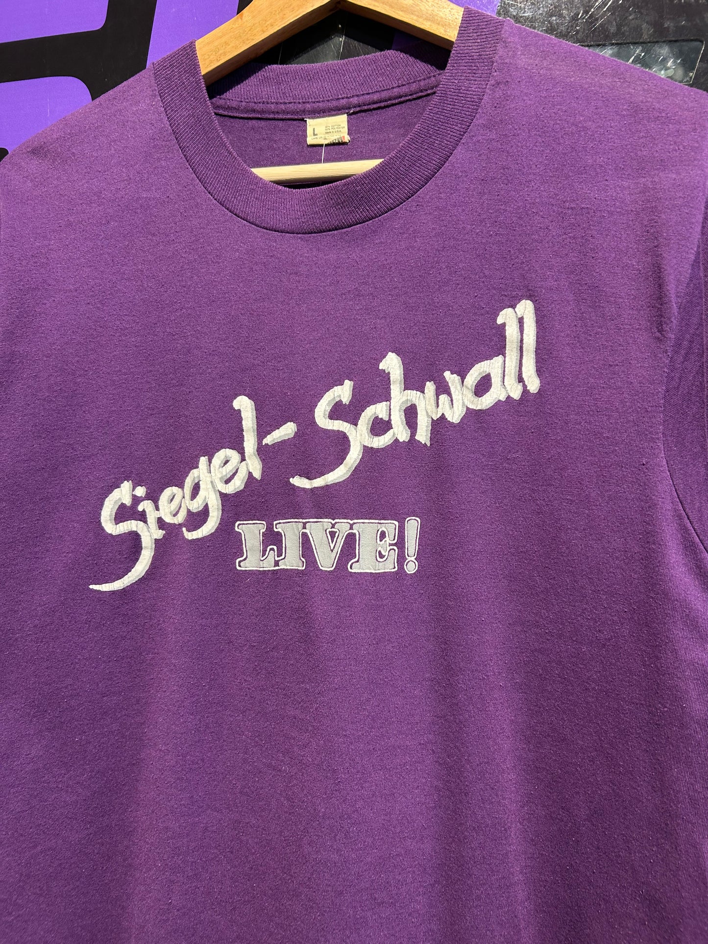 1988 Siegel-Schwall Live Reunion Concert T-Shirt. Size M/L