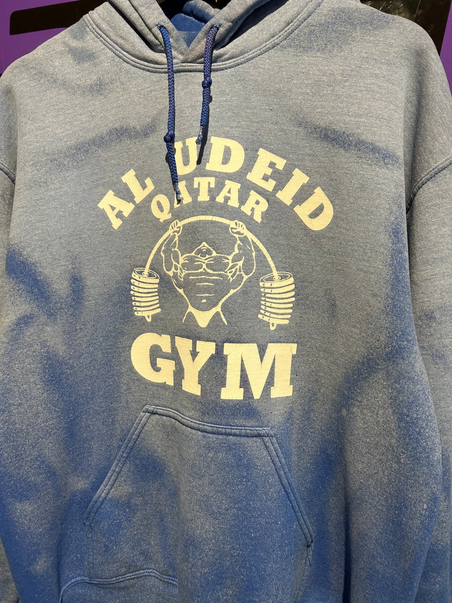 00s Al Udeid Qatar Gym Hoodie. Size M/L