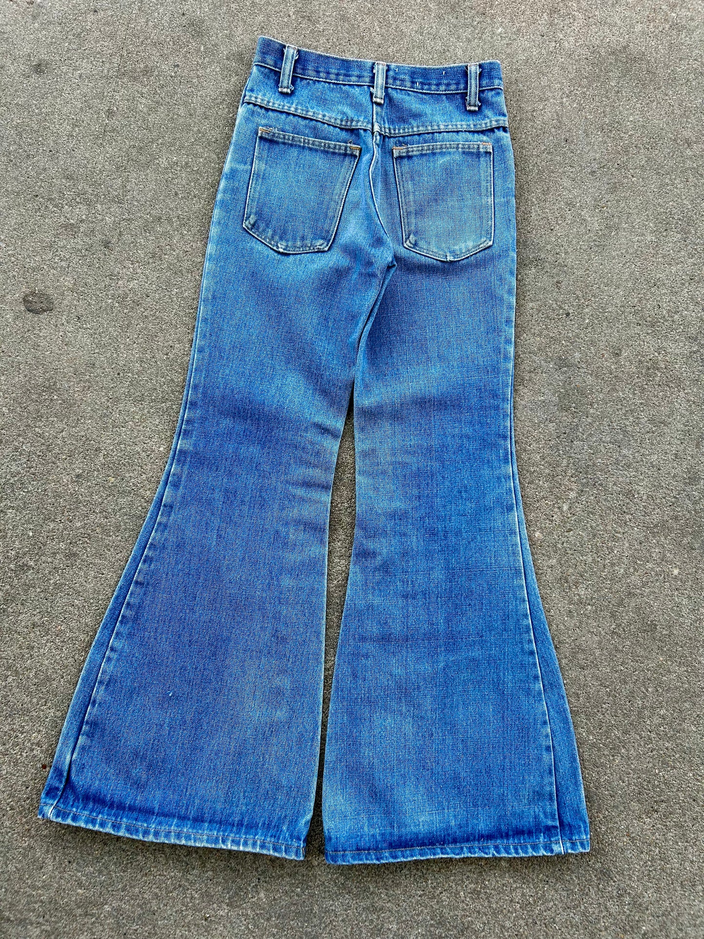 Vintage Denim Bell Bottom Pants. Size 24x28
