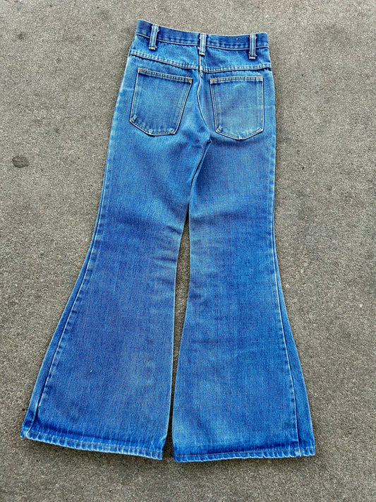 Vintage Denim Bell Bottom Pants. Size 24x28