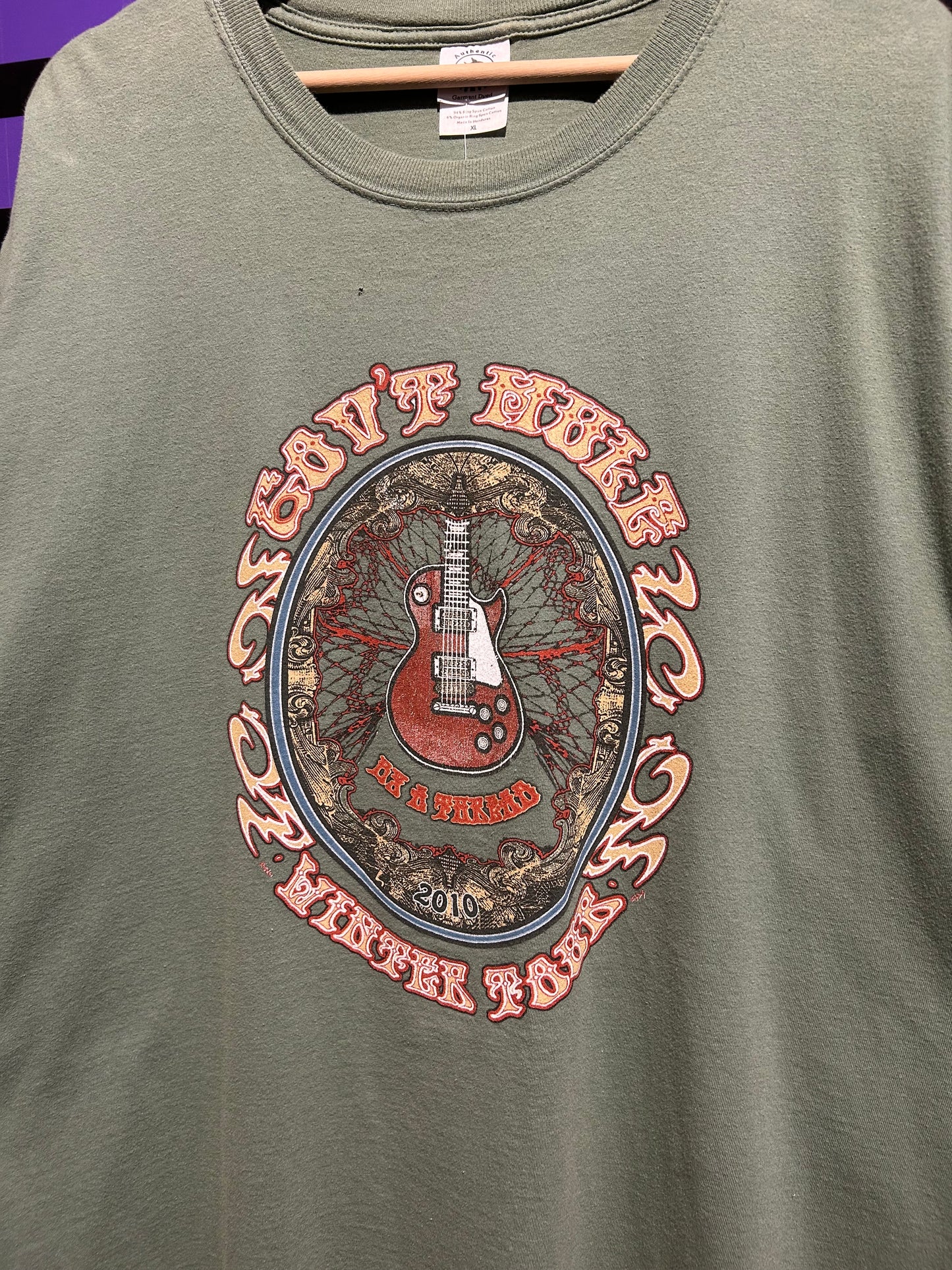2010 Government Mule Winter Tour T-Shirt. Size XL