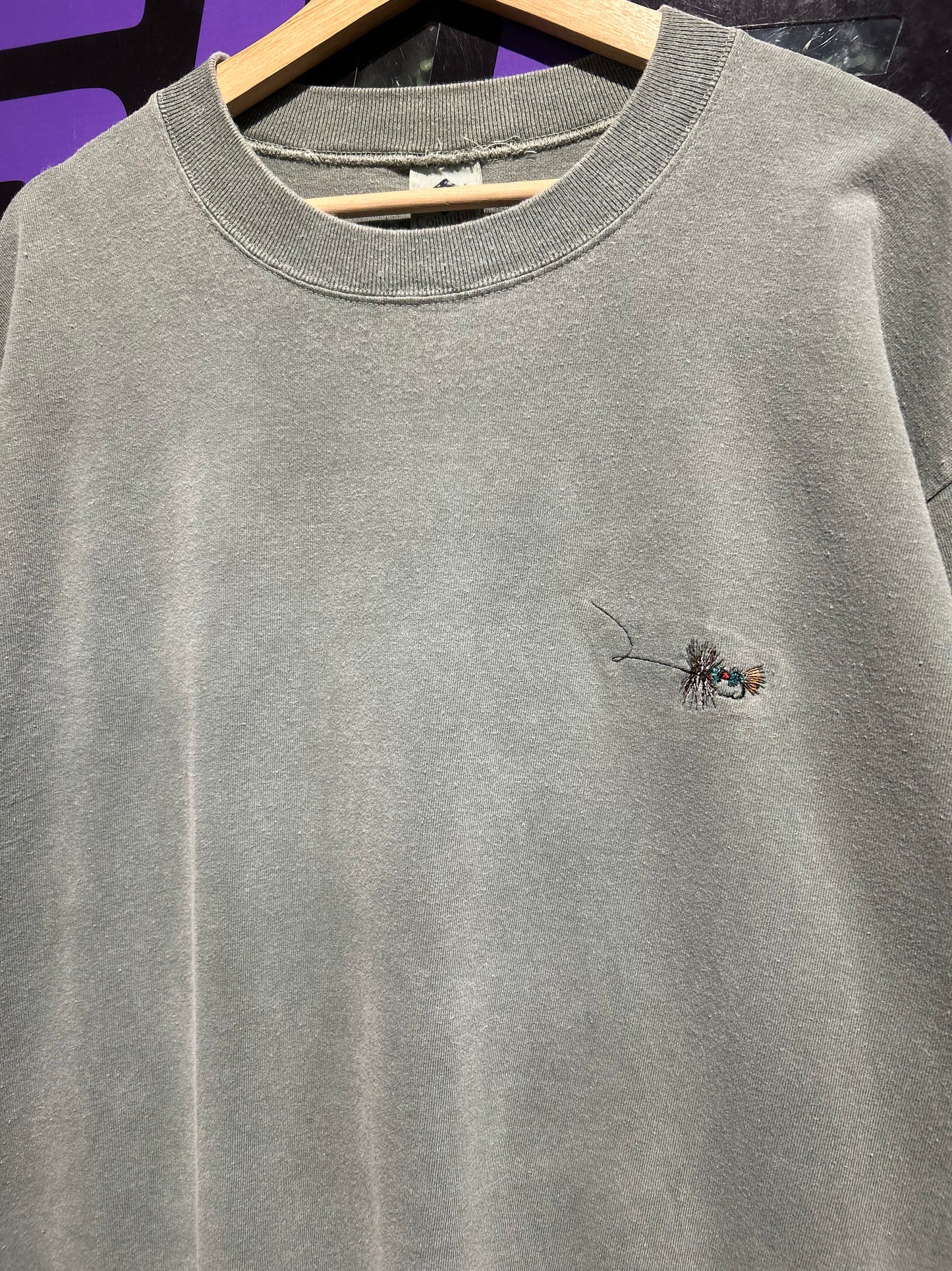 90s Columbia Fly Fishing T-Shirt. Size XXL