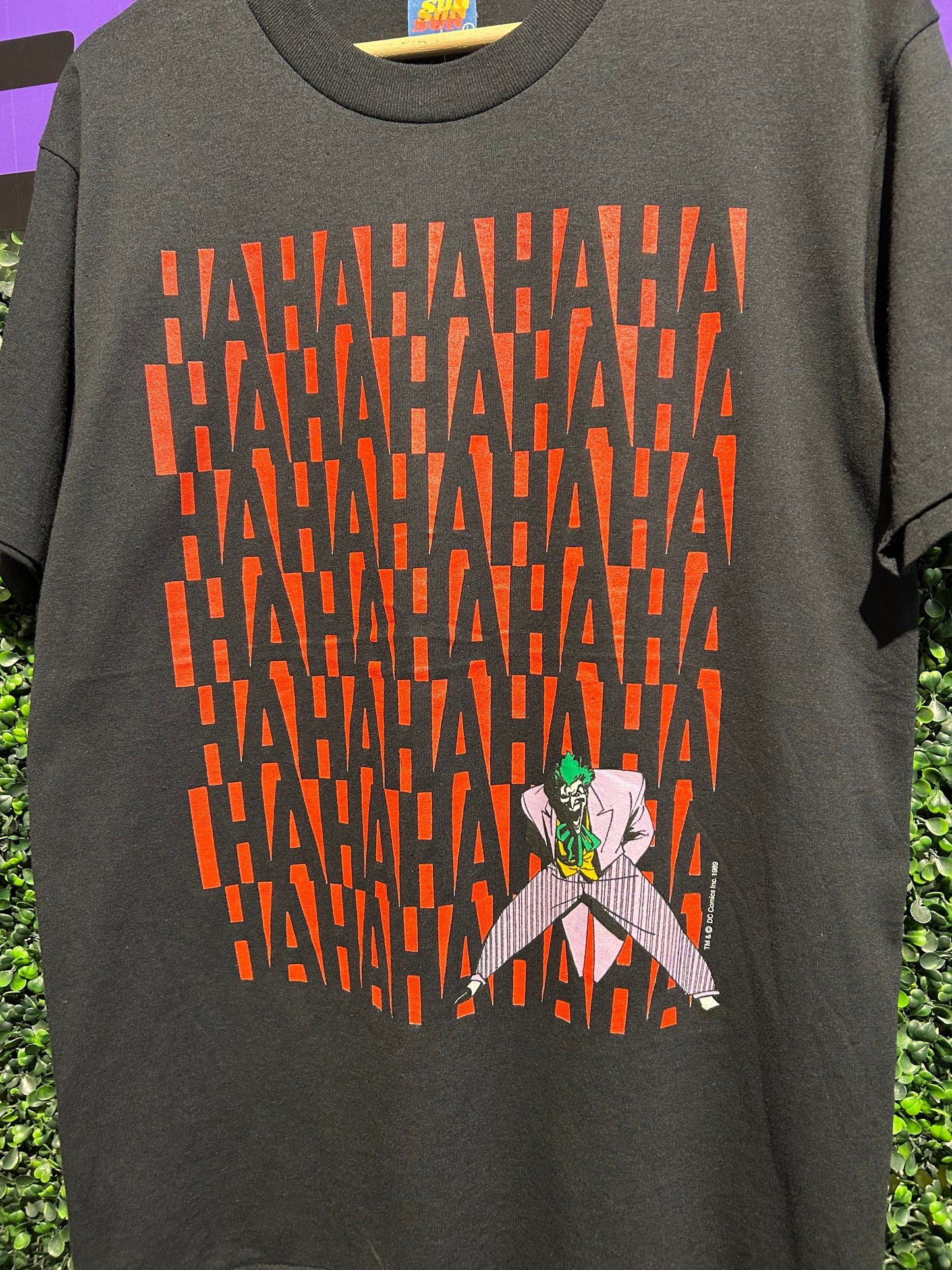 1989 The Joker HAHAHA T-Shirt. Size Large