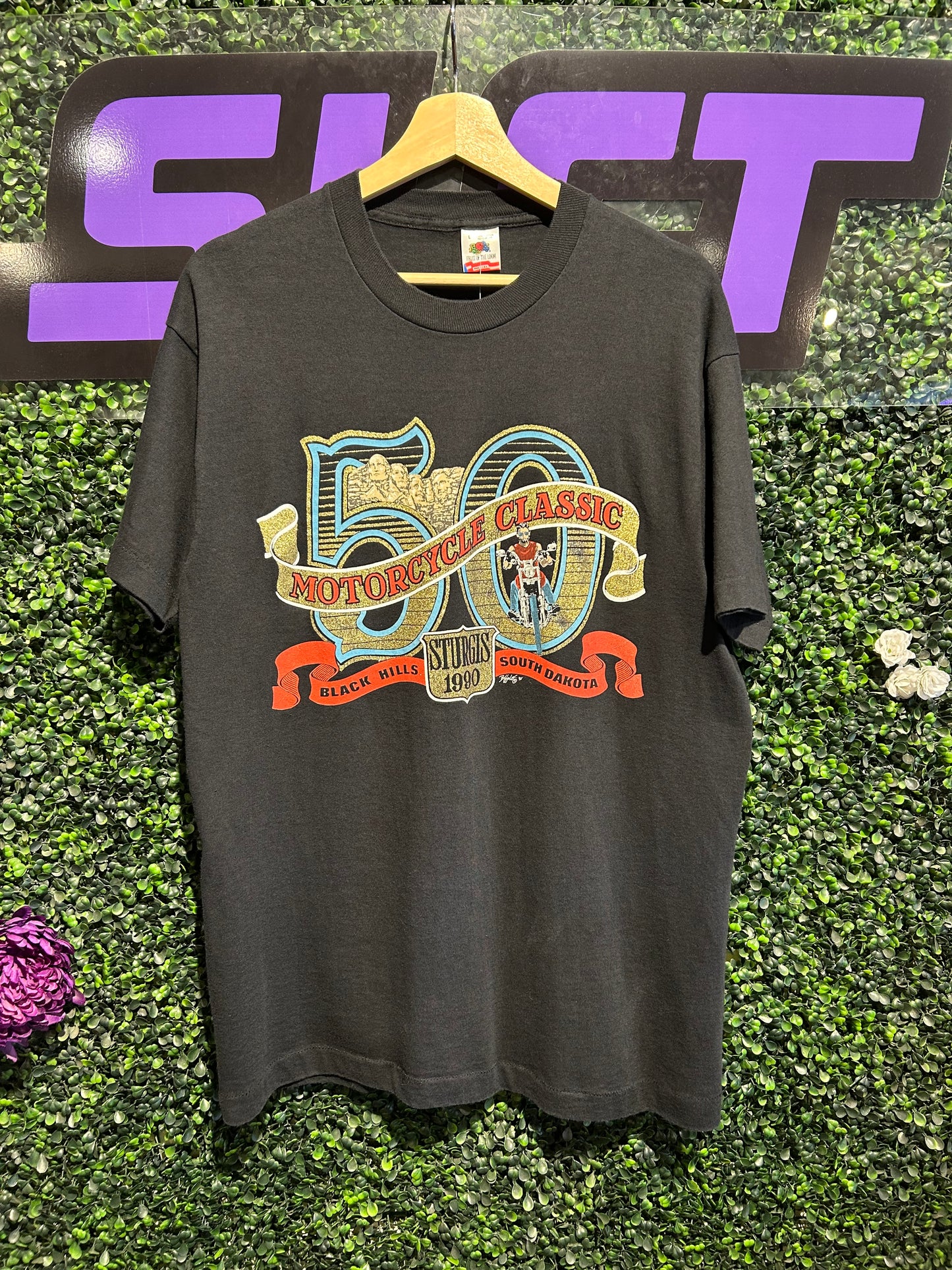 1990 Sturgis Motorcycle Classic T-Shirt. Size Large