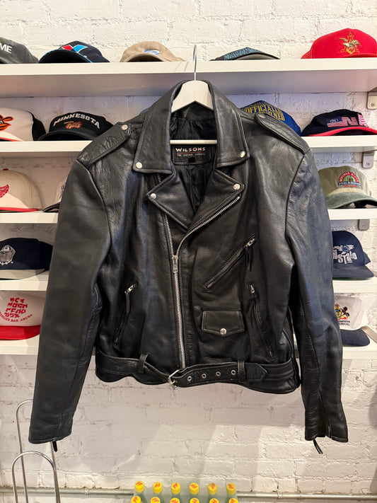 Wilson Biker Leather Jacket Size XL