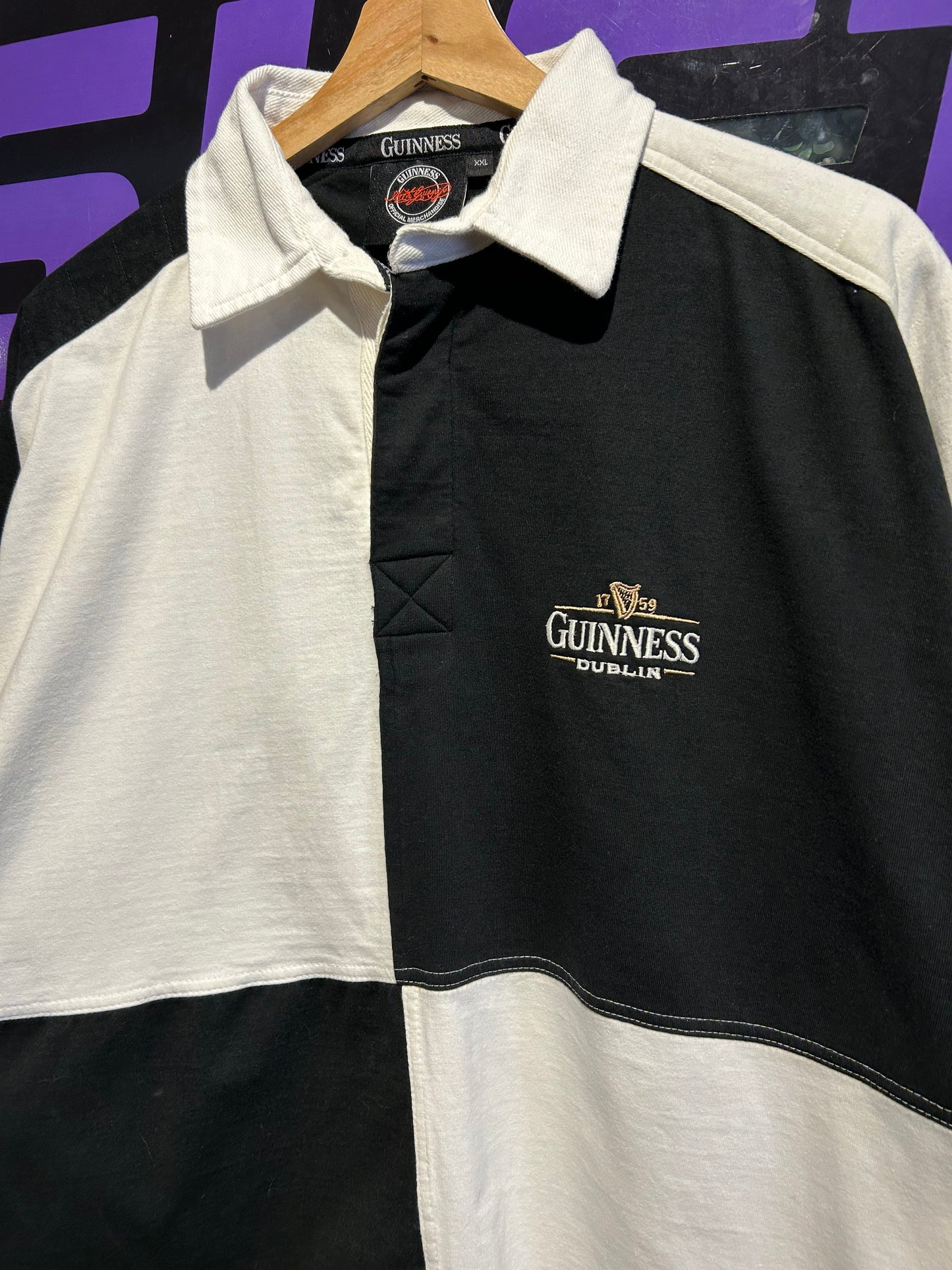 00s Guinness LS Rugby Shirt. Size XL