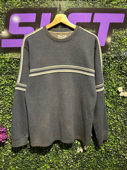 00s Striped LS Thermal Shirt. Size M/L