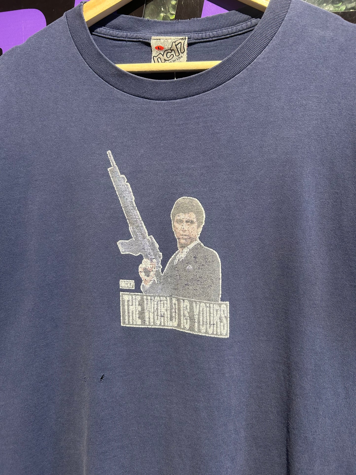 90s NC17 Scarface “The World Is Yours” T-Shirt. Size Large