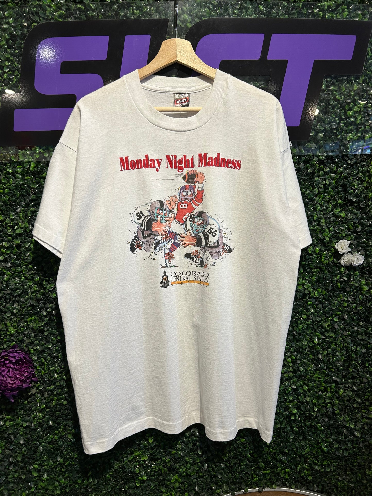 90s Monday Night Madness Colorado Central Station Casino T-Shirt. Size XL