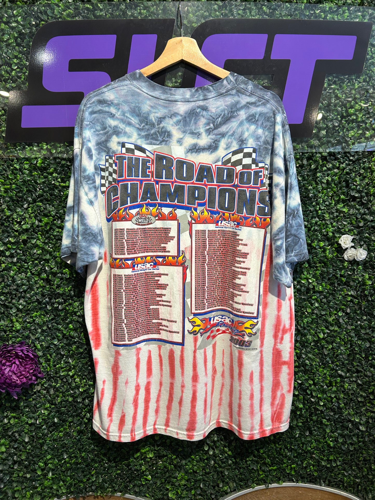 2003 USAC Racing Tie-Dye T-Shirt. Size XL