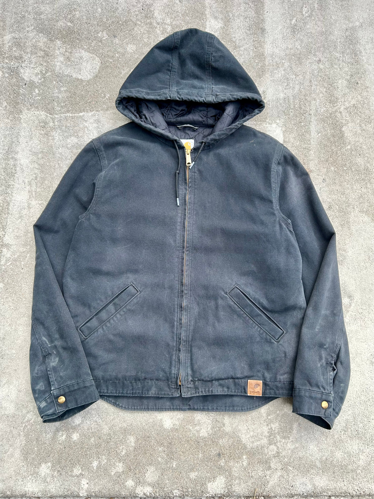 00s Carhartt Zip-Up Hooded Jacket. Size Medium