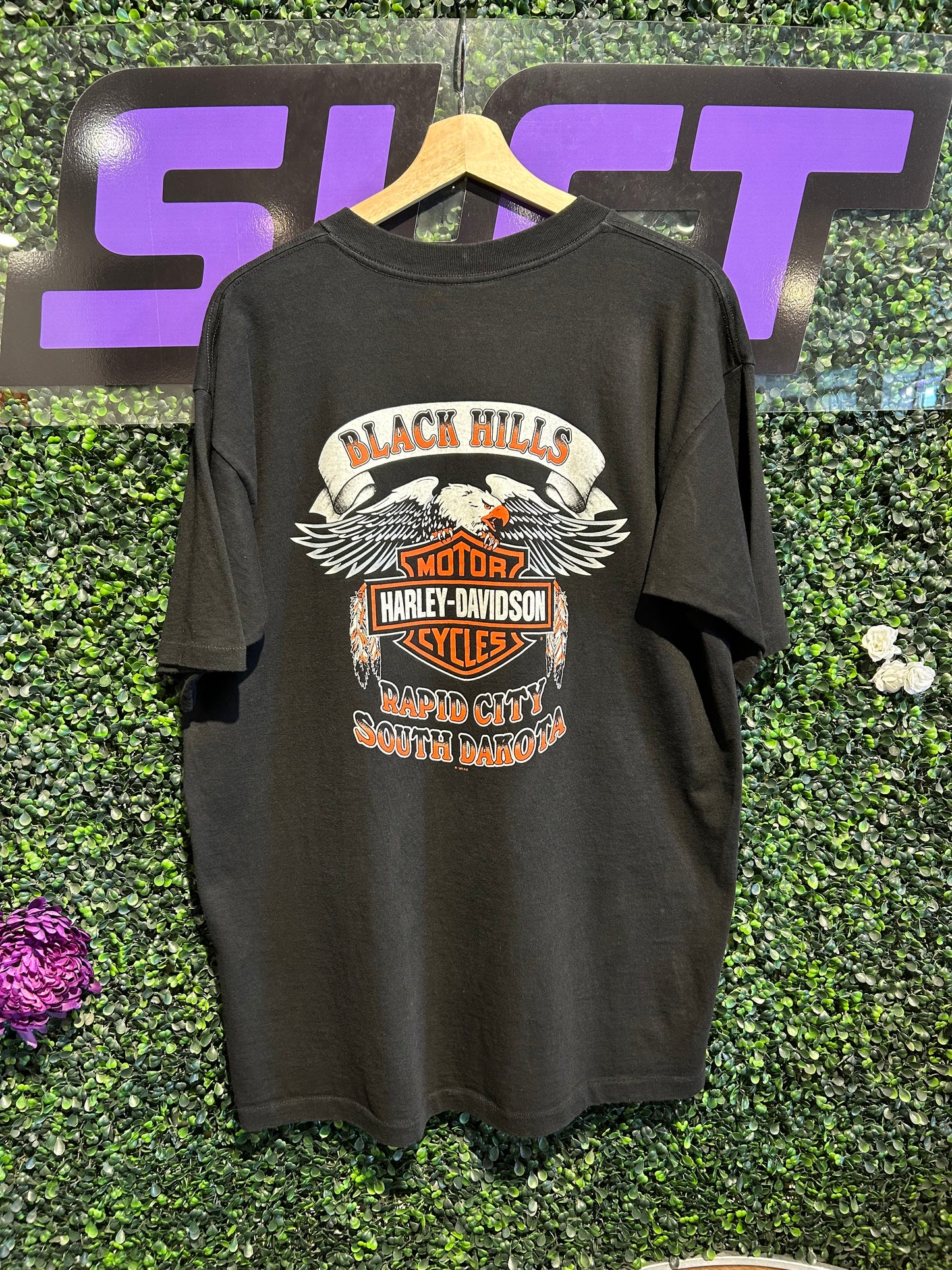 1996 Harley Davidson Born Wild Eagle T-Shirt. Size XL