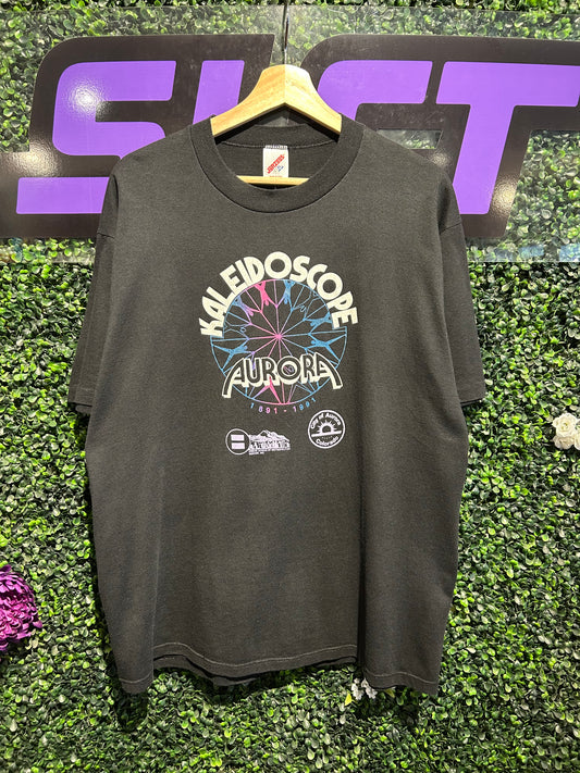 1991 Aurora Colorado Kaleidoscope T-Shirt. Size L/XL