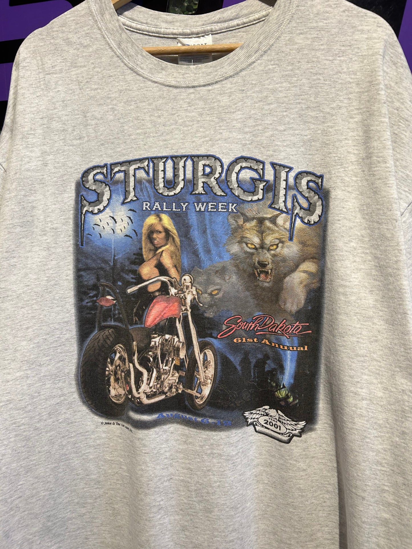 2001 Sturgis Biker Rally Week T-Shirt. Size XXL