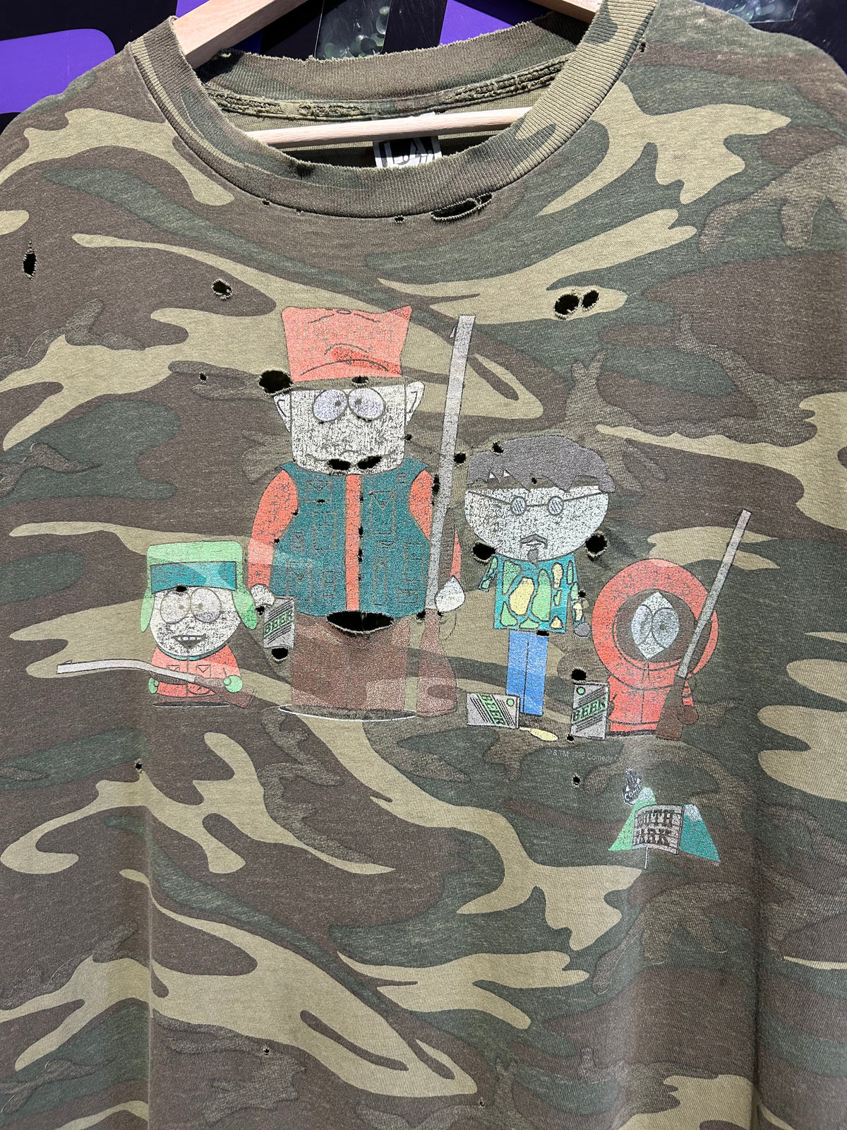 1998 South Park Camo T-Shirt. Size XL