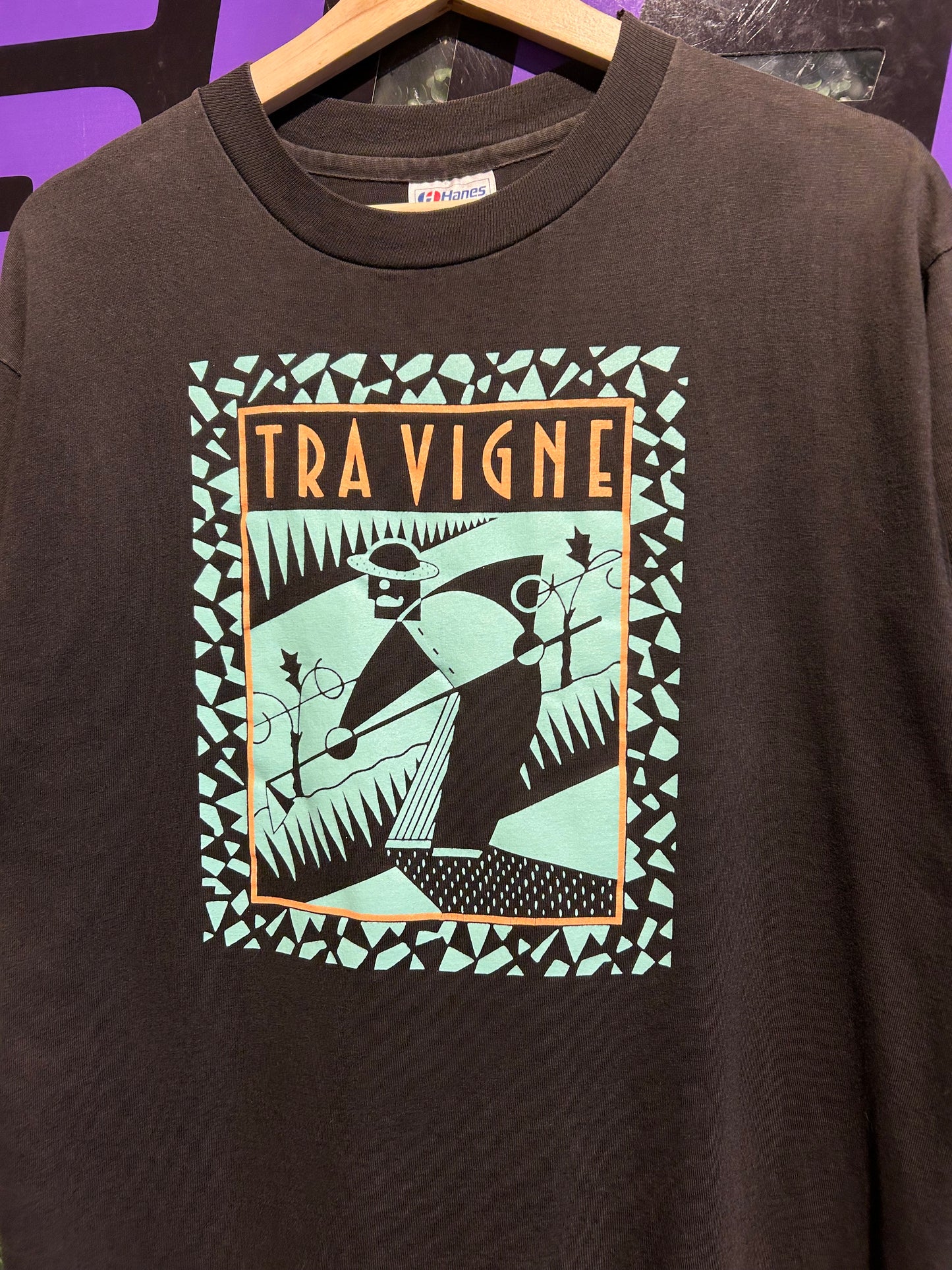 80s Tra Vigne Art T-Shirt. Size Large