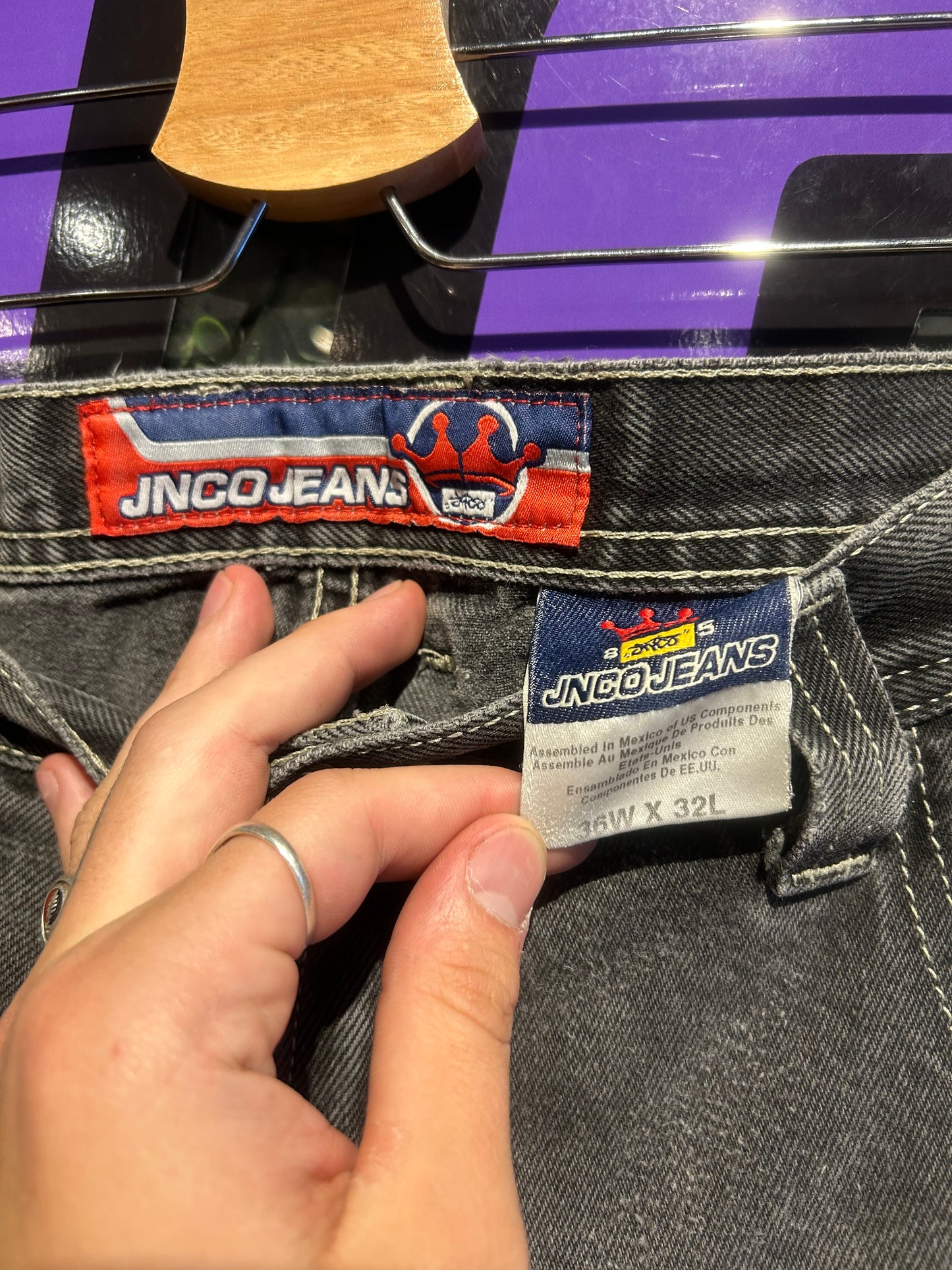 Vintage JNCO Triple Skull Pants. Size 35x28
