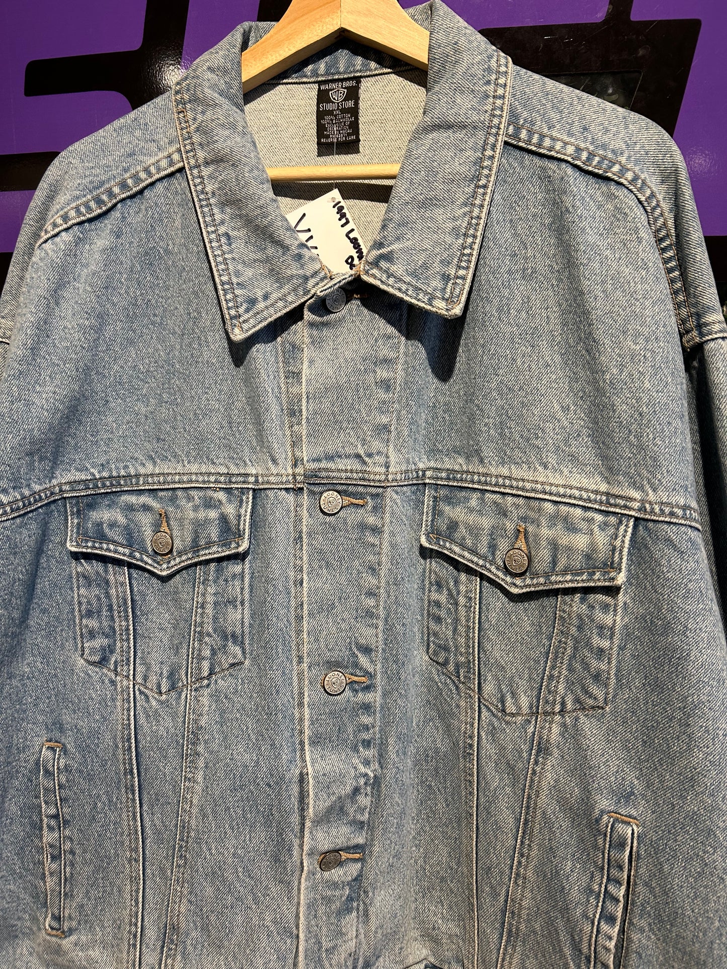 1997 Looney Tunes Denim Jacket. Size XXL