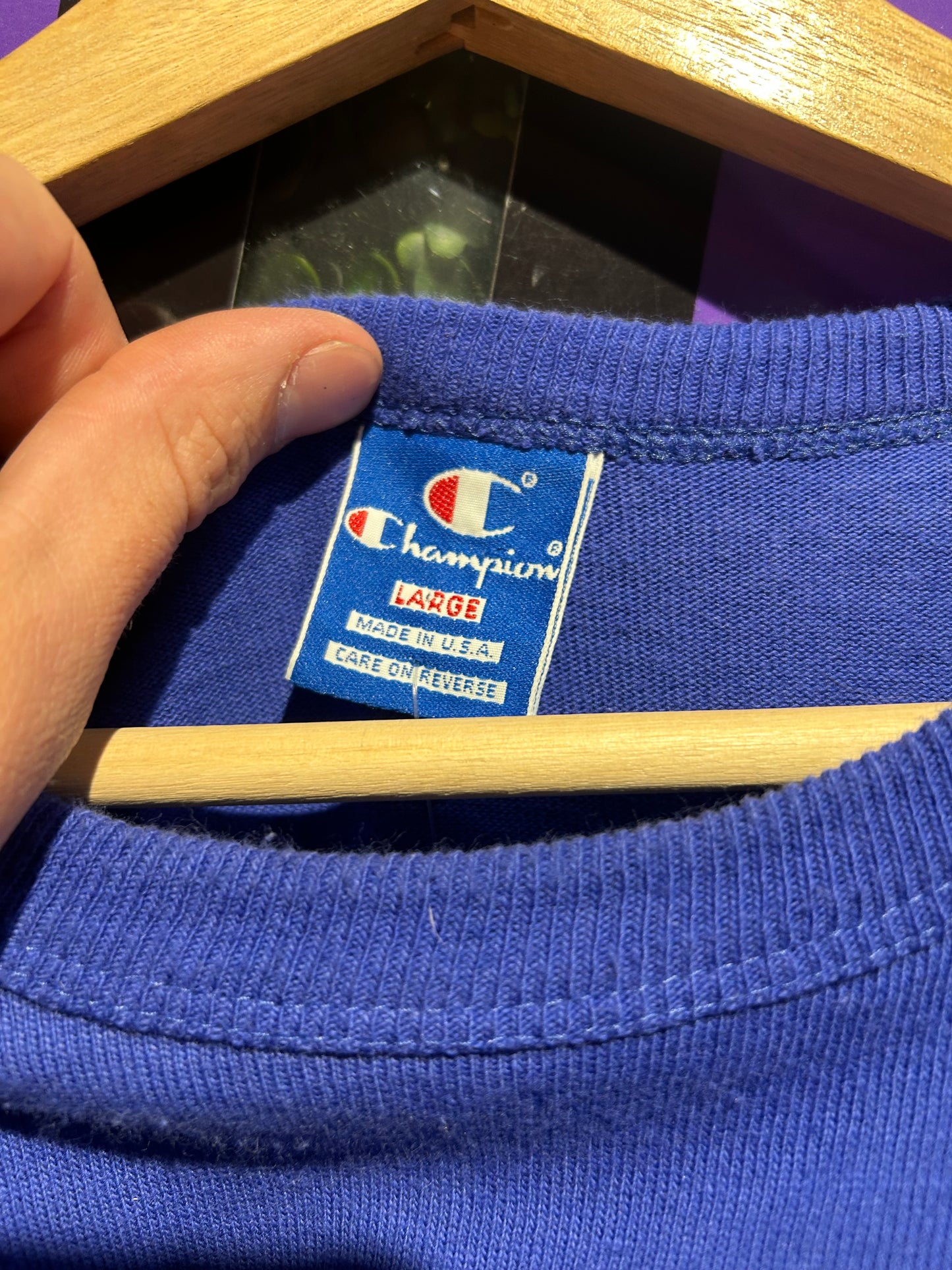 1991 Texas Rangers Champion T-Shirt. Size M/L