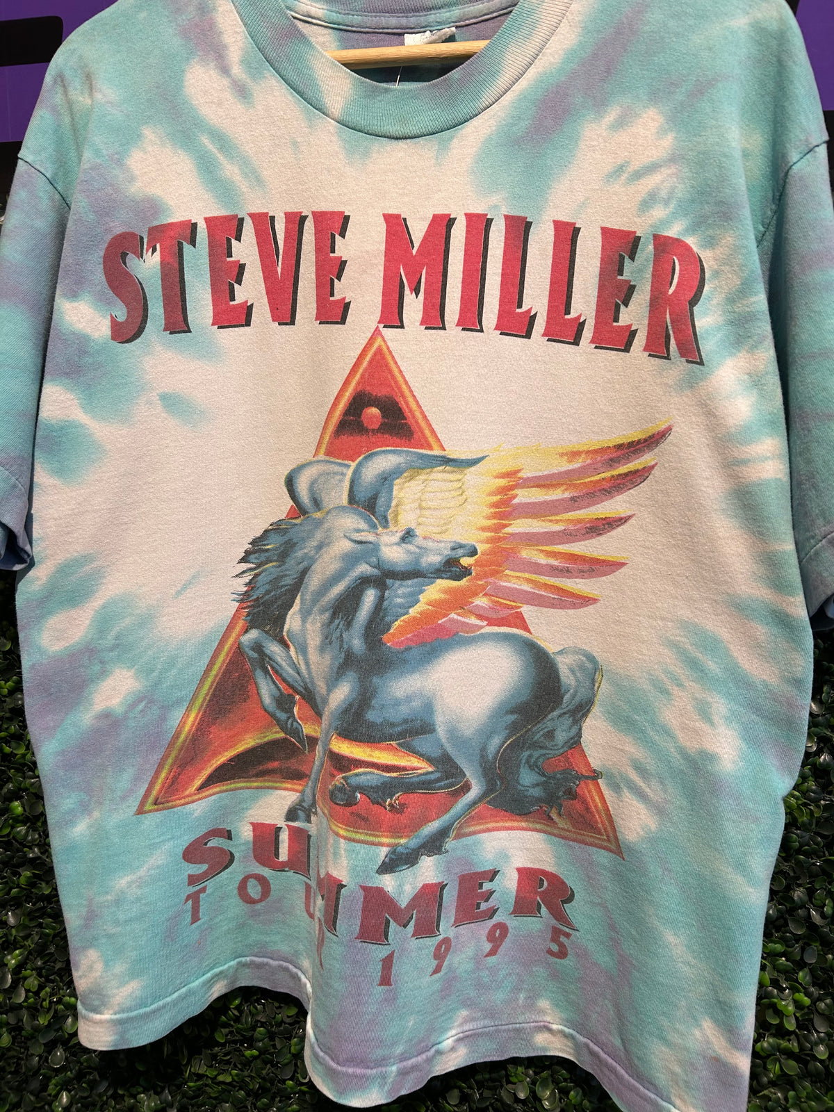 1995 Steve Miller Band & The Doobie Brothers Summer Tour Tie-Dye T-Shirt. Size M/L