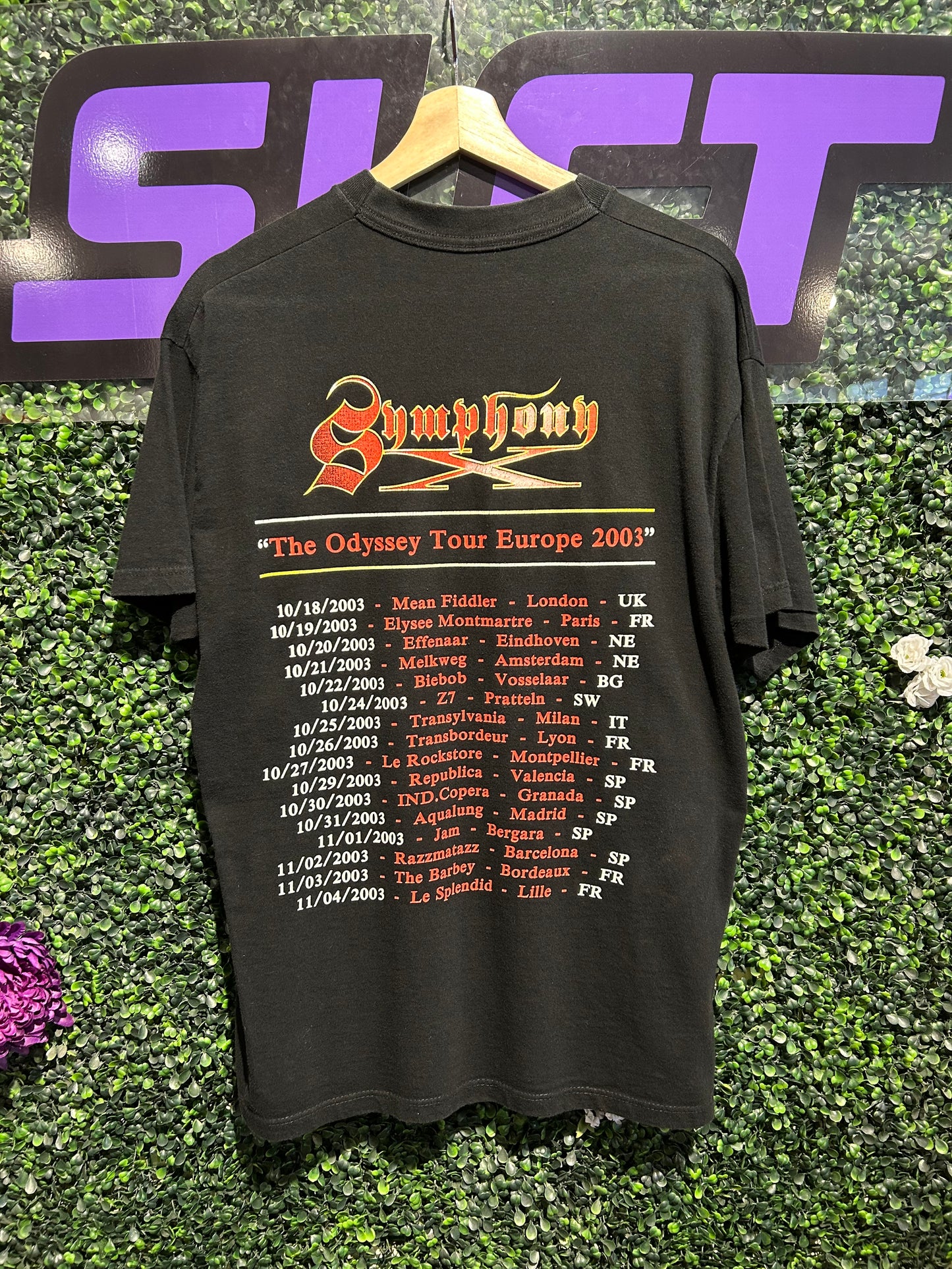 2003 Symphony X The Odyssey Europe Tour T-Shirt. Size Large
