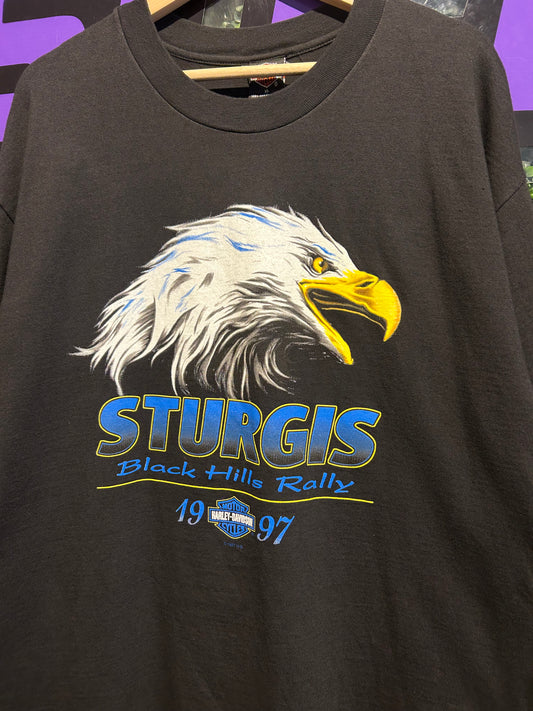 1997 Harley Davidson Sturgis Eagle T-Shirt. Size XL/XXL