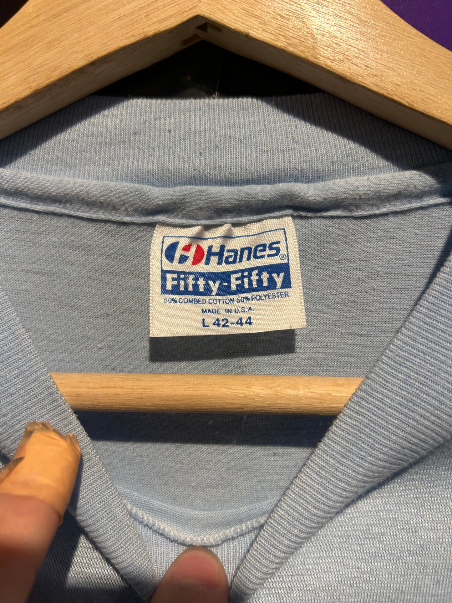 1983 Kawasaki Steamboat Mountain Road Race T-Shirt. Size Large