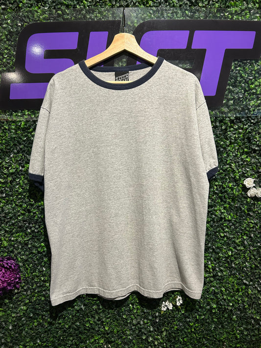 Vintage Top Heavy Blank Ringer T-Shirt. Size L/XL