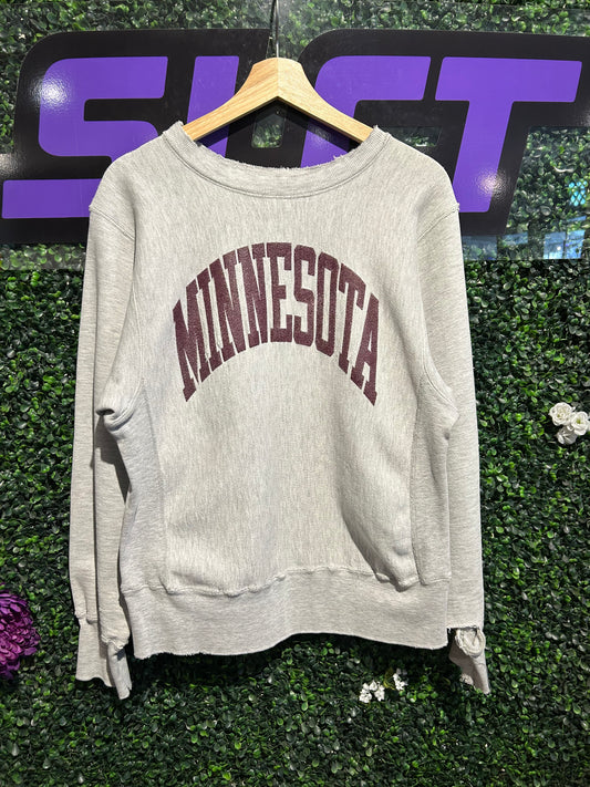 80s Minnesota Champion Reverse-Weave Crewneck. Size M/L