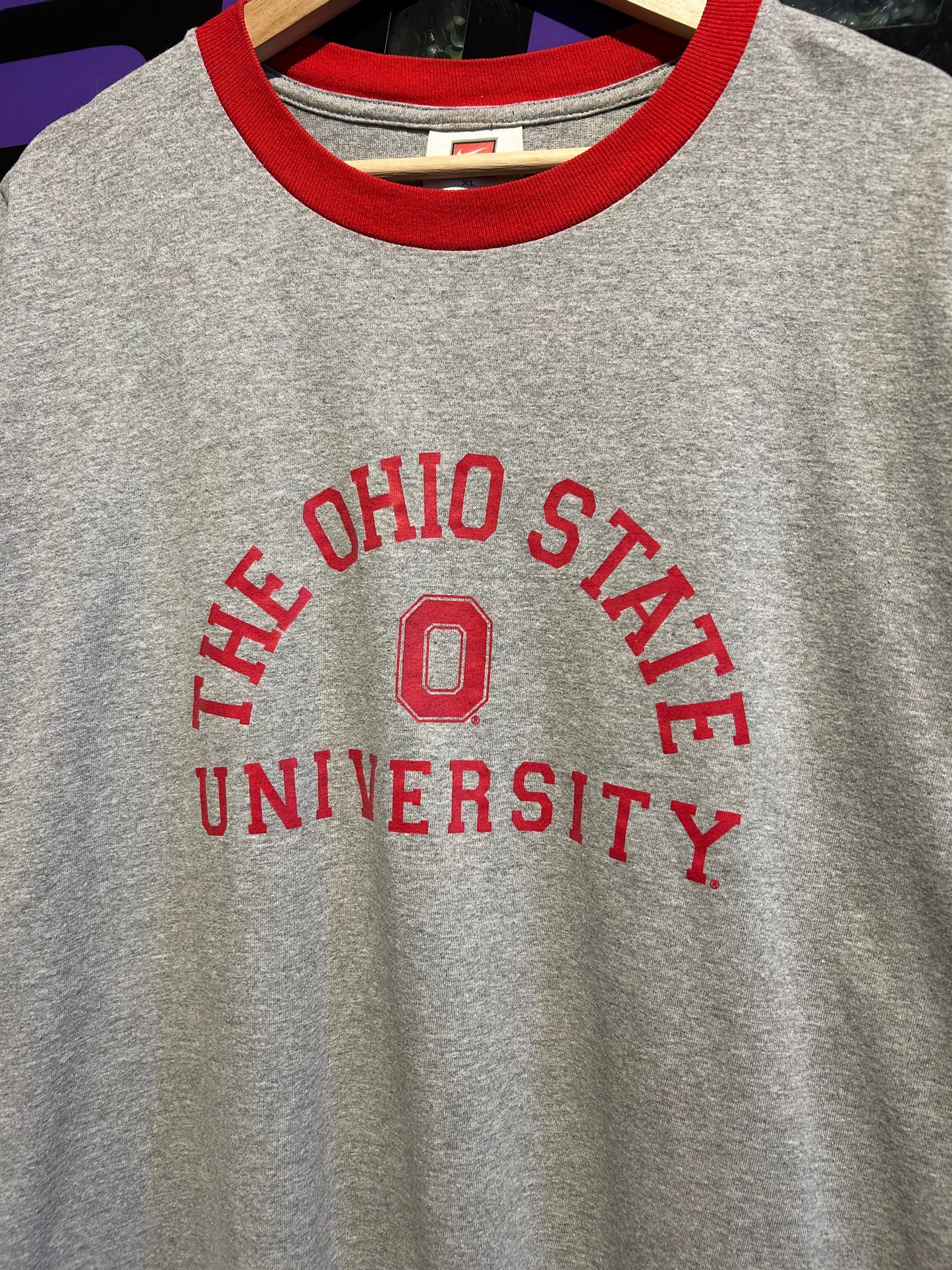 Vintage The Ohio State University Nike Ringer T-Shirt. Size XL
